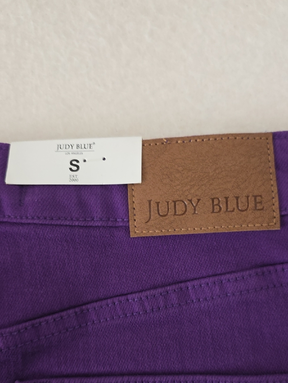 Judy Blue NWT High-Rise Purple Denim Shorts Size Small - Picture 9 of 9